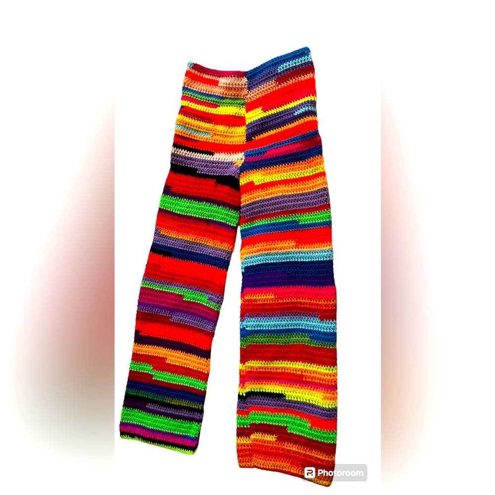 Handmade Unisex Retro Style Crochet Pants